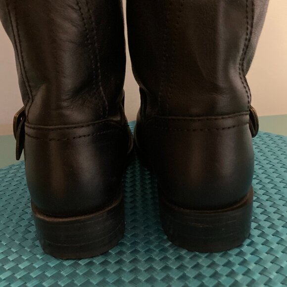 Frye Leather Buckle Boots Women Size 8 - Picture 5 of 15